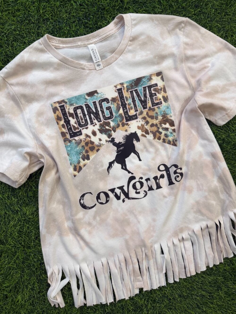 NOT PERFECT NWT Long Live Cowgirls Bleached Tee - Picture 2 of 3